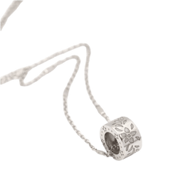 Collier GUCCI "Icon Blossom" en or blanc et émail - Castafiore