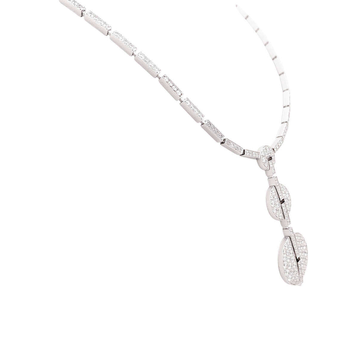 Collier Haute Joaillerie Cartier "Himalia" or blanc, diamants. - Castafiore