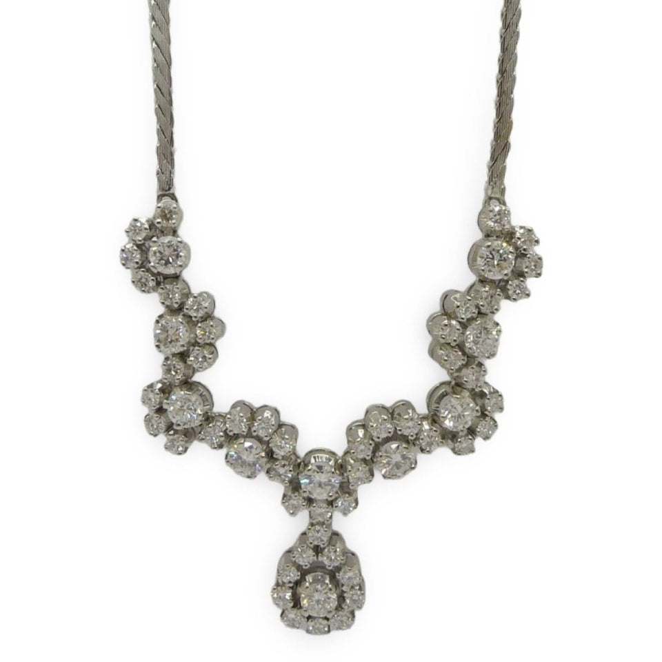 Collier haute joaillerie en or blanc et diamants - Castafiore
