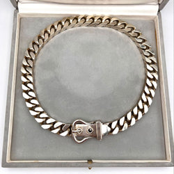 Collier HERMÈS "Ceinture" en argent - Castafiore