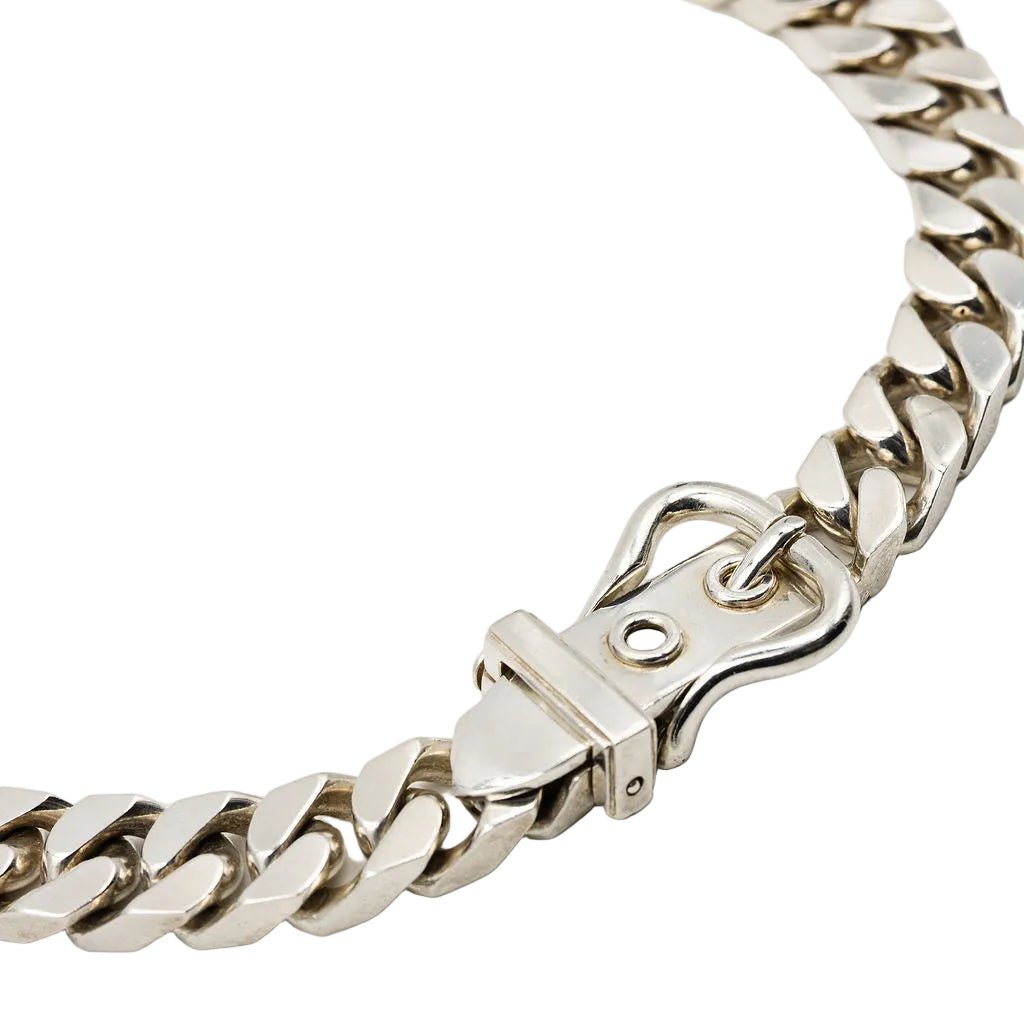 Collier HERMÈS "Ceinture" en argent - Castafiore
