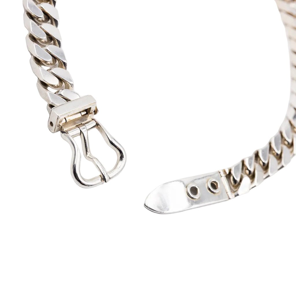 Collier HERMÈS "Ceinture" en argent - Castafiore