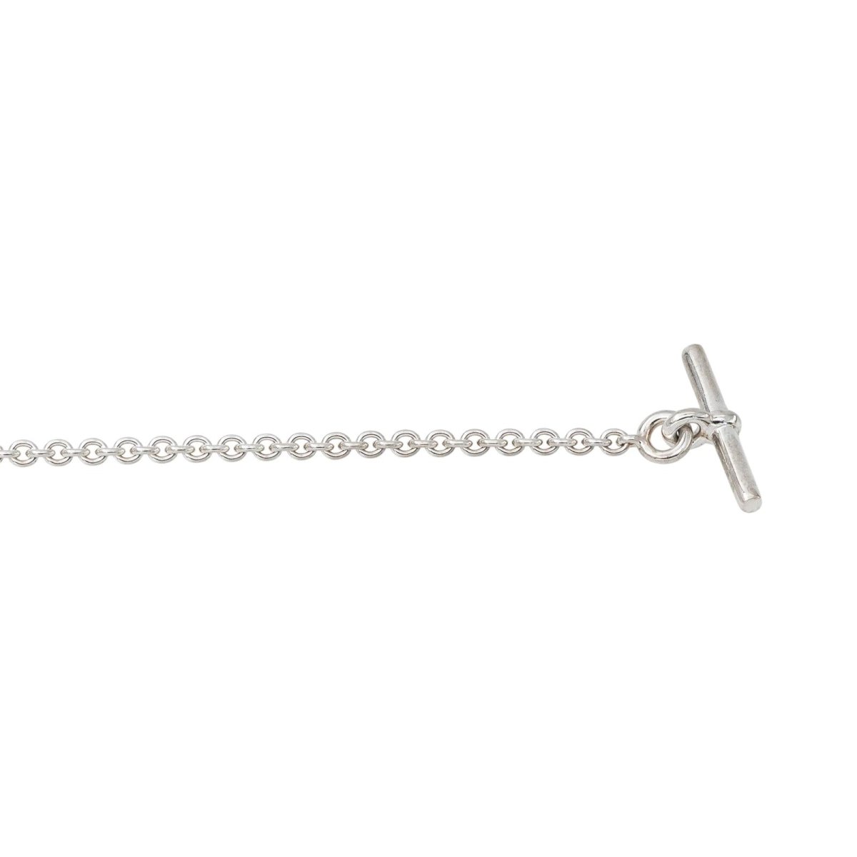 Collier HERMÉS "Ex-Libris" en argent - Castafiore