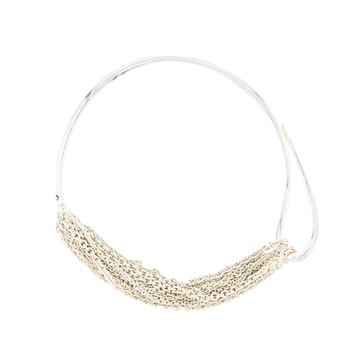 Collier HERMÈS "Licol" en argent - Castafiore