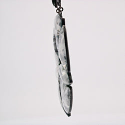 Collier JACQUES GAUTIER Vintage en métal argenté et verre - Castafiore