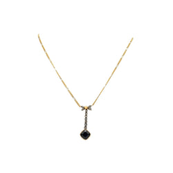 Collier Lariat en or blanc, or jaune, saphir, perle et diamants - Castafiore