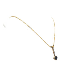 Collier Lariat en or blanc, or jaune, saphir, perle et diamants - Castafiore