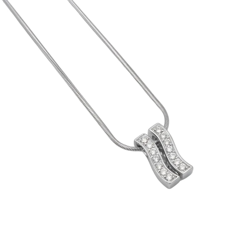 Collier Louis FERAUD en or blanc et diamants - Castafiore
