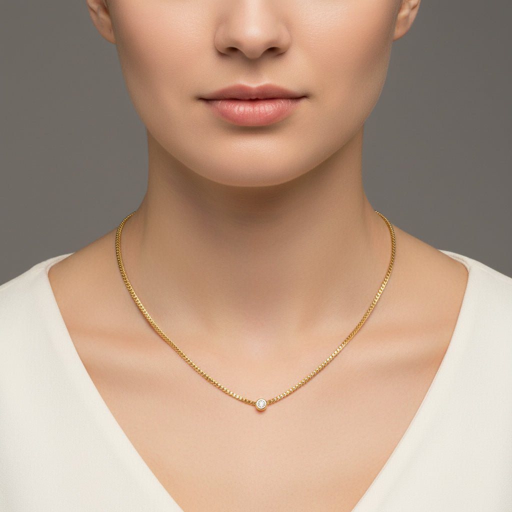 Collier Maille A. ROUNE en or jaune et diamant - Castafiore