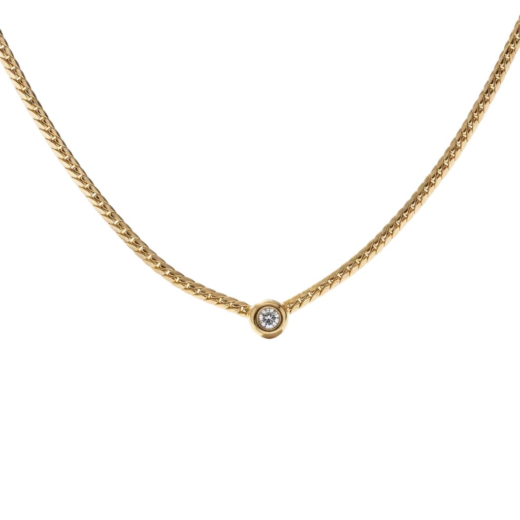 Collier Maille A. ROUNE en or jaune et diamant - Castafiore