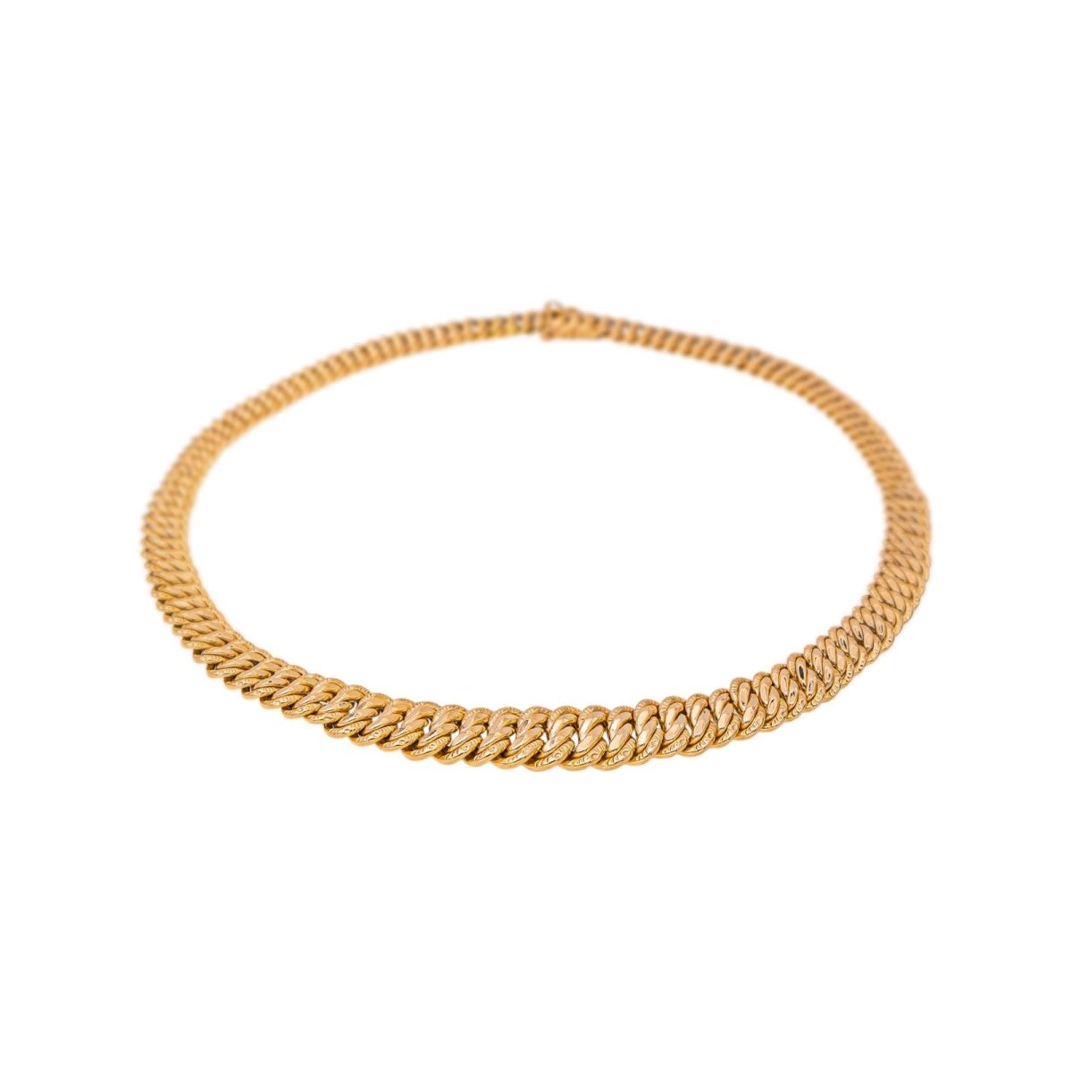 Collier Maille américaine en or rose - Castafiore