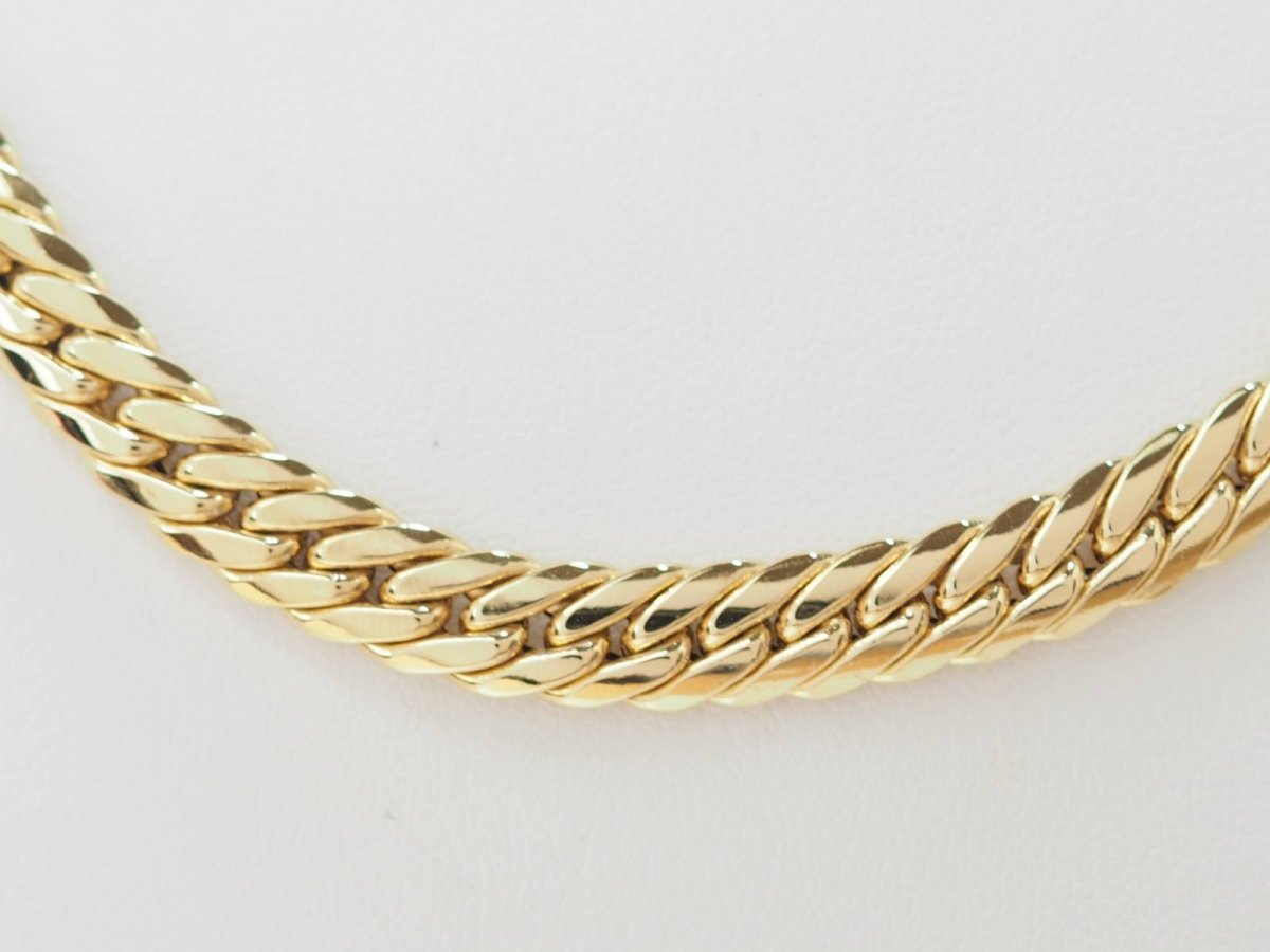 Collier maille anglaise en or jaune - Castafiore