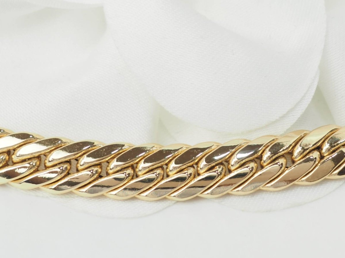 Collier maille anglaise en or jaune - Castafiore