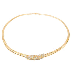 Collier Maille anglaise Or jaune Diamant - Castafiore