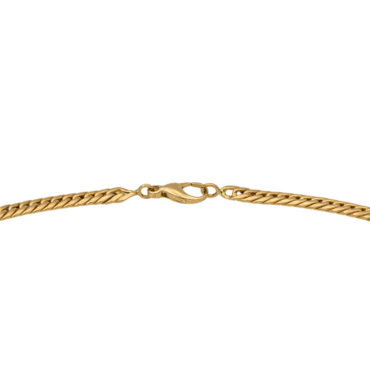 Collier Maille anglaise Or jaune Emeraude - Castafiore