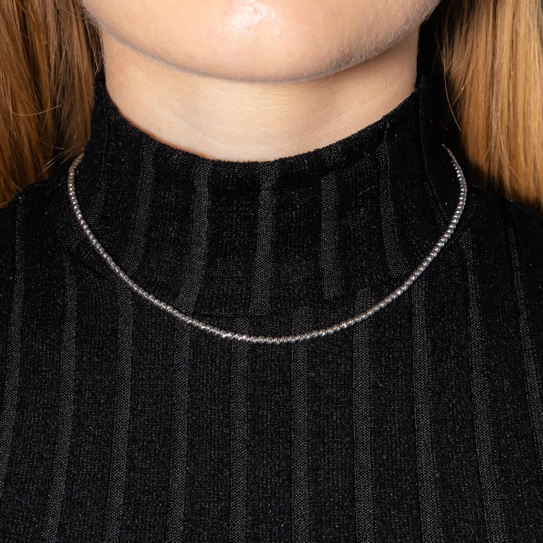 Collier Maille ARTHUS BERTRAND " en or blanc - Castafiore