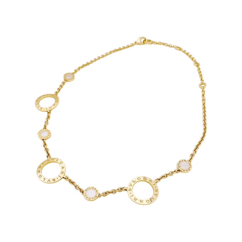 Collier Maille BULGARI "Bulgari Bulgari" en or jaune et nacre - Castafiore