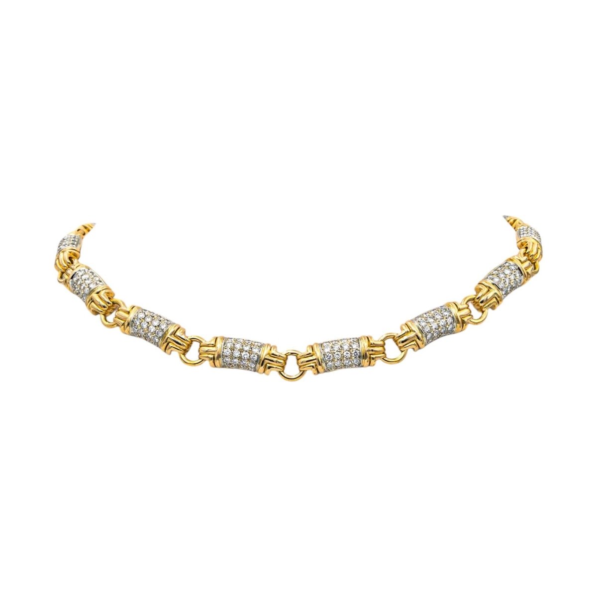 Bulgari Necklace Parentesi Yellow gold diamond