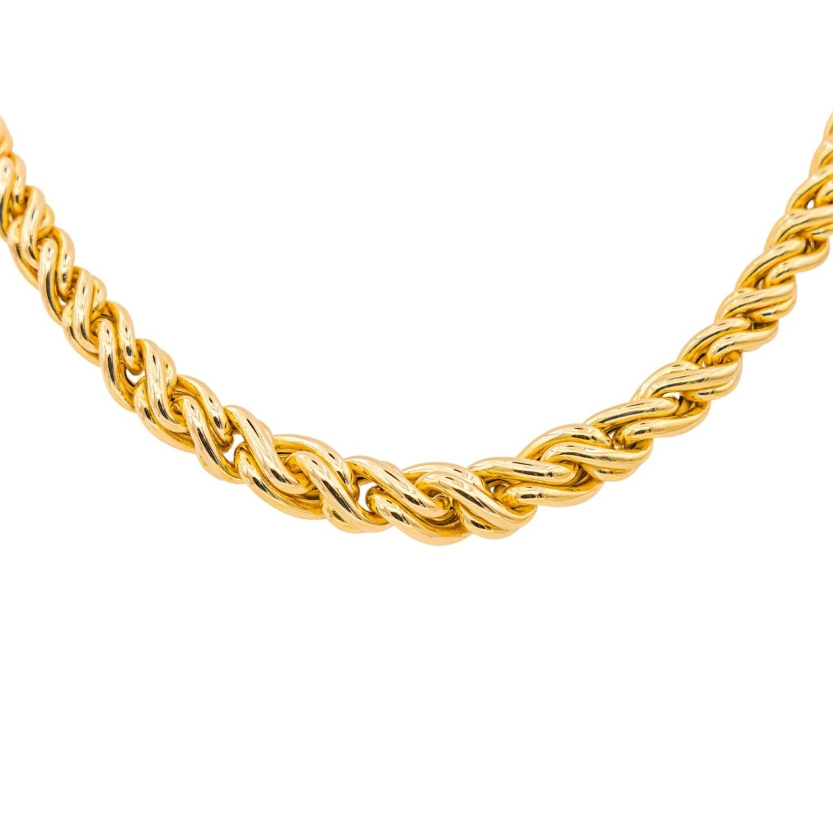 Collier Maille CAPLAIN en or jaune et saphir - Castafiore