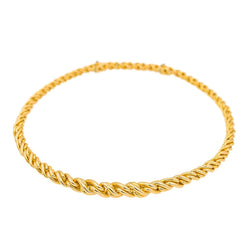 Collier Maille CAPLAIN en or jaune et saphir - Castafiore