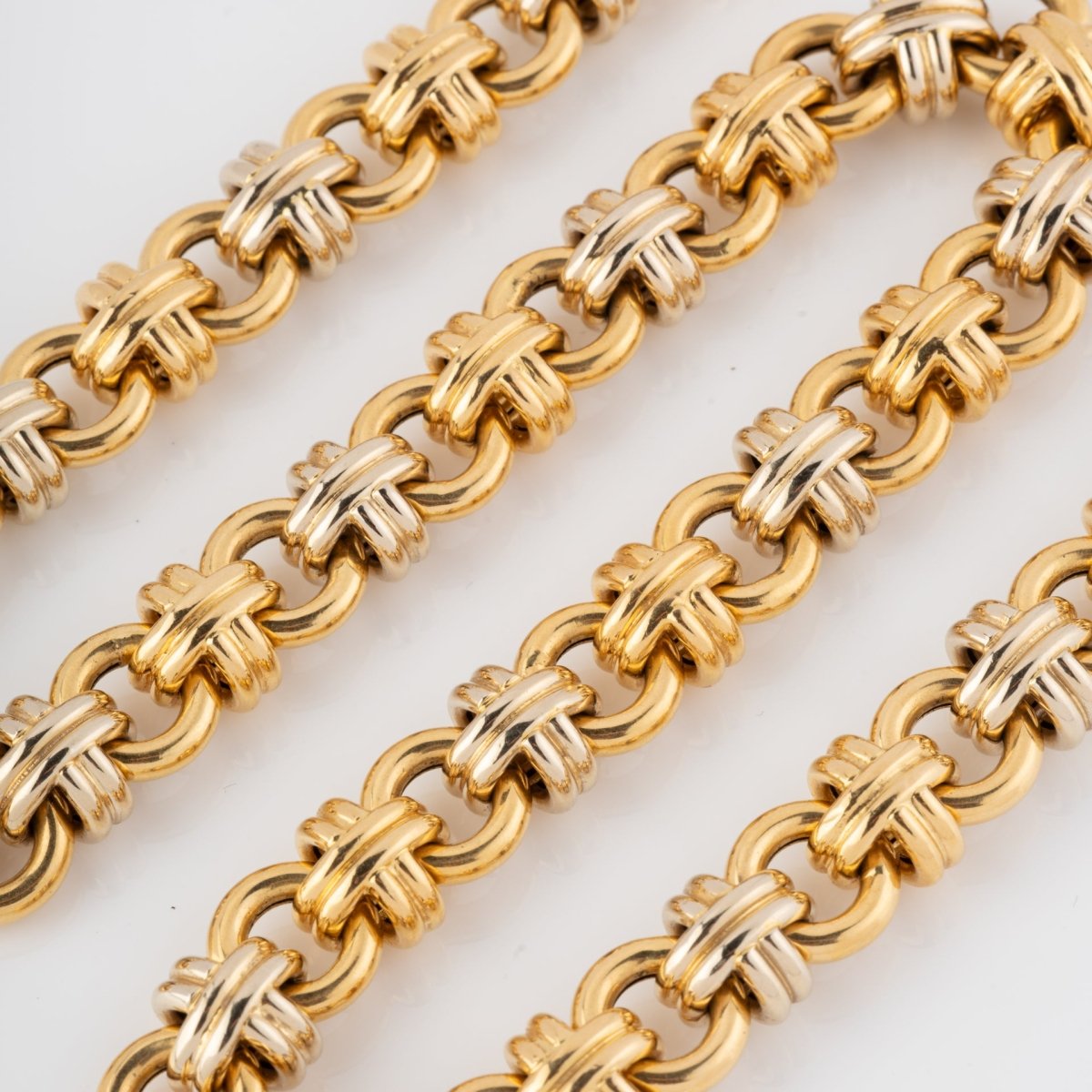 Collier Maille CAPLAIN SAINT ANDRÉ en or jaune et or blanc - Castafiore