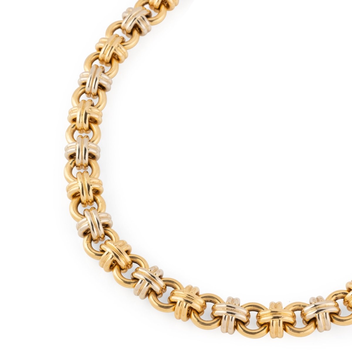 Collier Maille CAPLAIN SAINT ANDRÉ en or jaune et or blanc - Castafiore