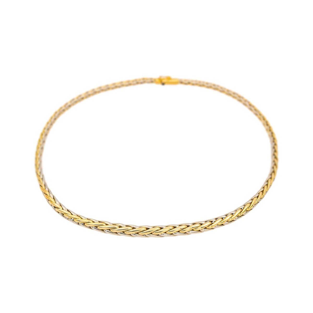 Collier Maille CAPLAIN SAINT ANDRÉ en or jaune et or blanc - Castafiore