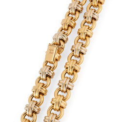 Collier Maille CAPLAIN SAINT ANDRÉ en or jaune et or blanc - Castafiore