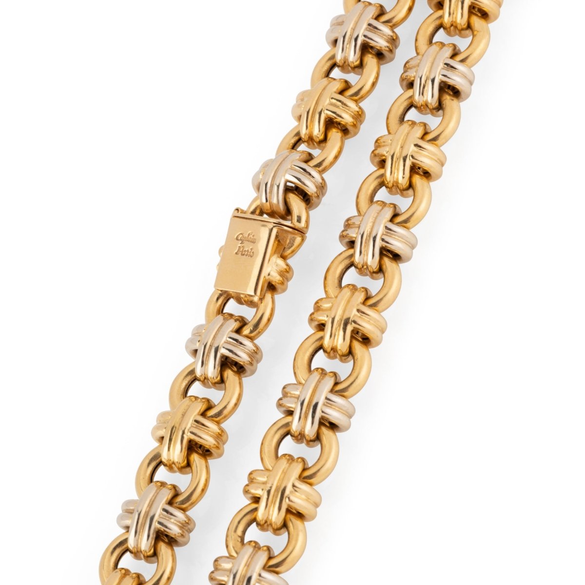 Collier Maille CAPLAIN SAINT ANDRÉ en or jaune et or blanc - Castafiore