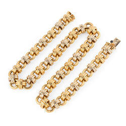 Collier Maille CAPLAIN SAINT ANDRÉ en or jaune et or blanc - Castafiore