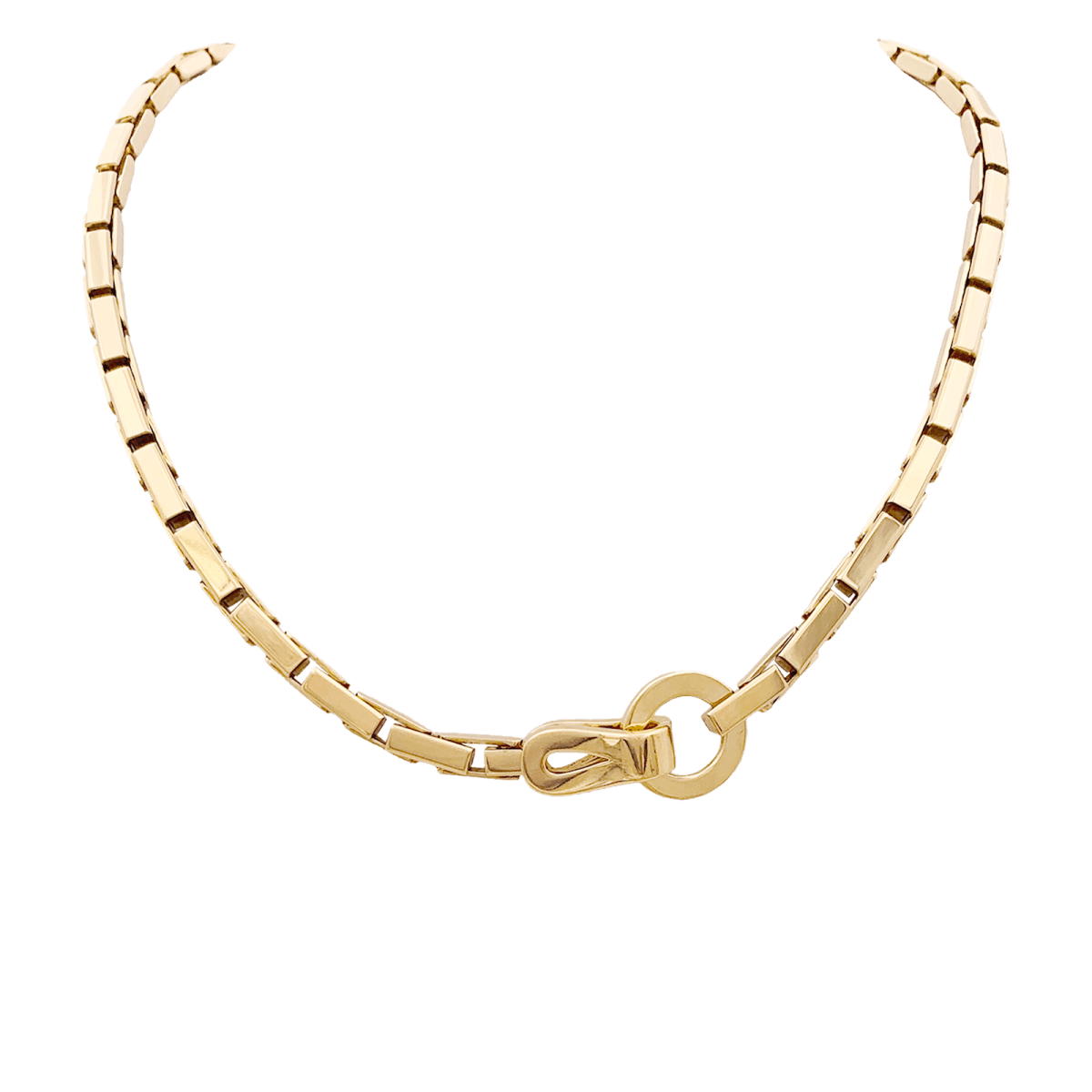 Collier Maille CARTIER "Agrafe" en or jaune - Castafiore