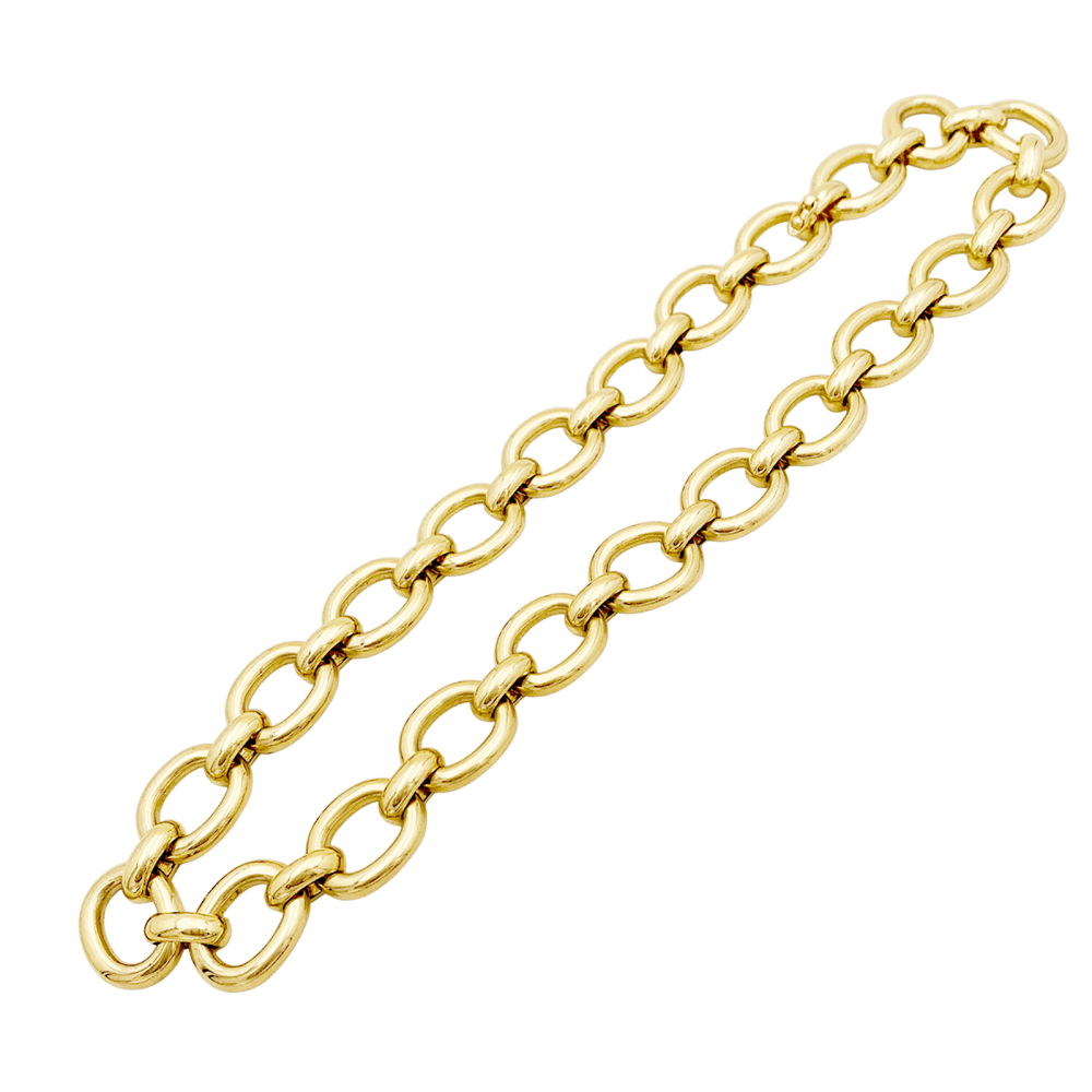 Necklace Cartier, "Baignoire", yellow gold.