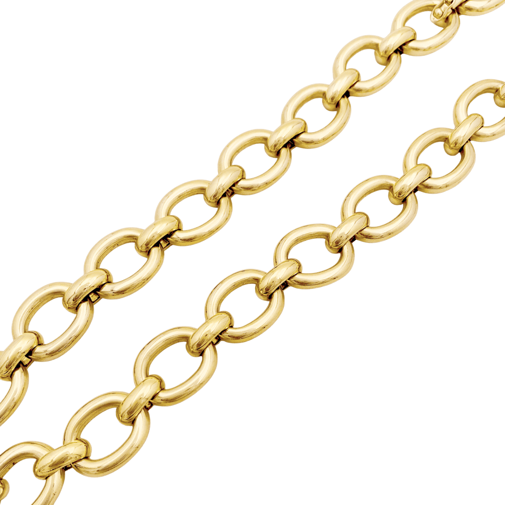 Necklace Cartier, "Baignoire", yellow gold.