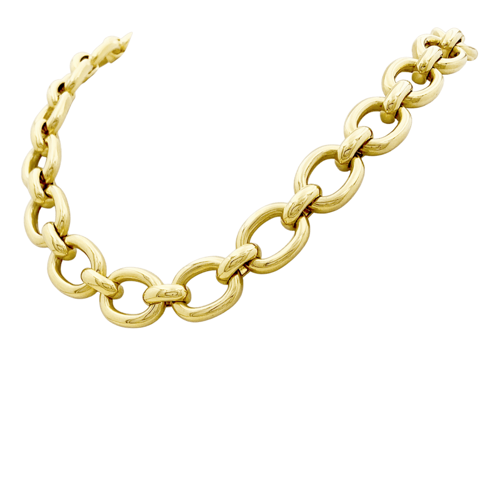 Necklace Cartier, "Baignoire", yellow gold.