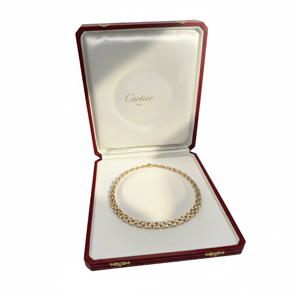 Collier Maille CARTIER "Panthère" en or jaune - Castafiore