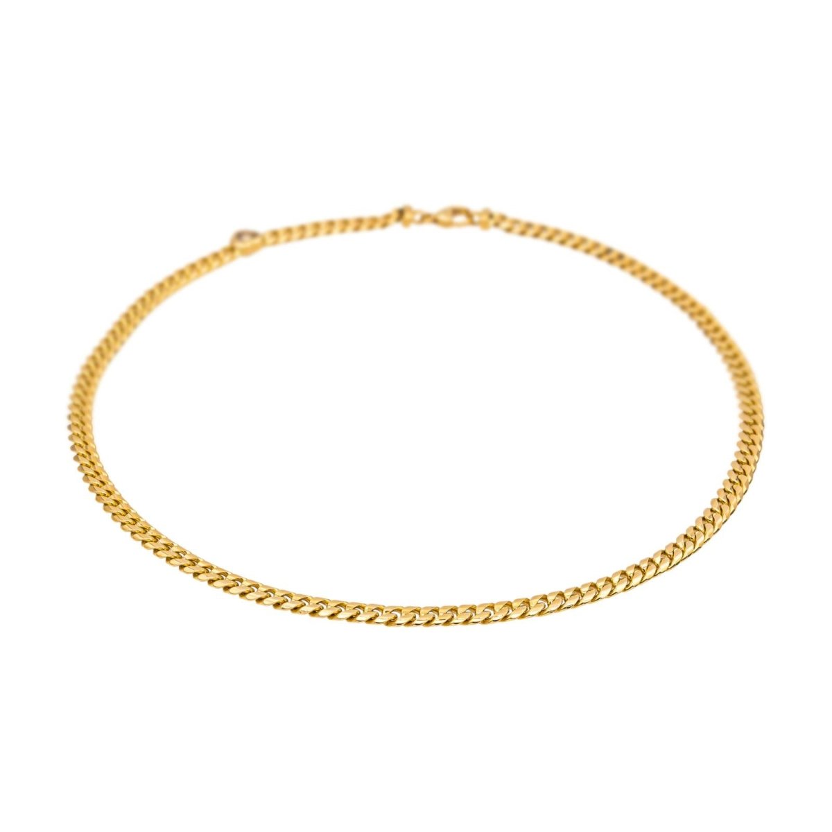 Collier Maille CHOPARD "Happy Diamond" en or jaune et diamant - Castafiore