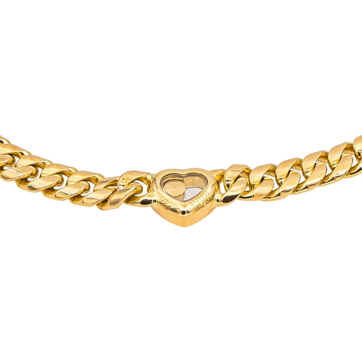 Collier Maille CHOPARD "Happy Diamond" en or jaune et diamant - Castafiore