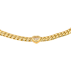 Collier Maille CHOPARD "Happy Diamond" en or jaune et diamant - Castafiore