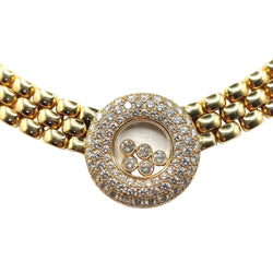 Collier Maille CHOPARD "Happy Diamonds" en or jaune et diamants - Castafiore