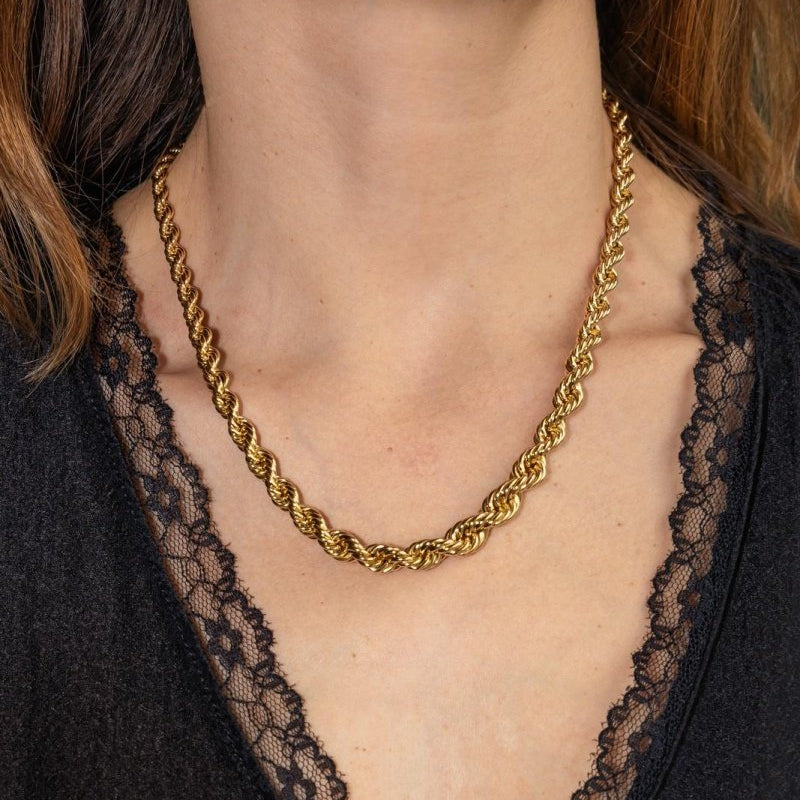 Collier Maille corde Or jaune - Castafiore