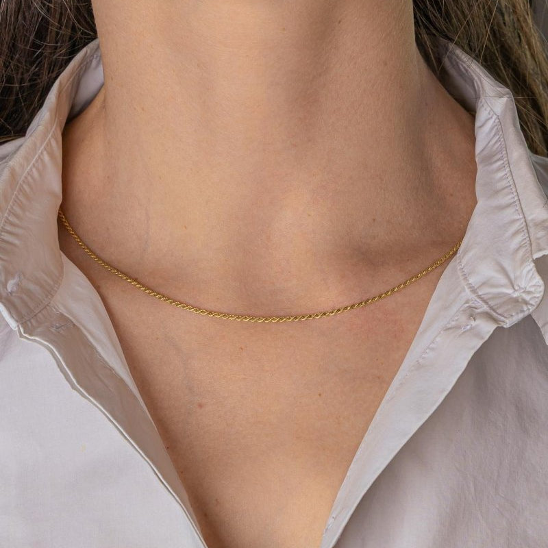 Collier Maille corde Or jaune - Castafiore