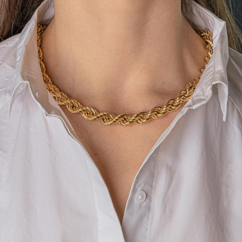 Collier Maille corde Or jaune - Castafiore