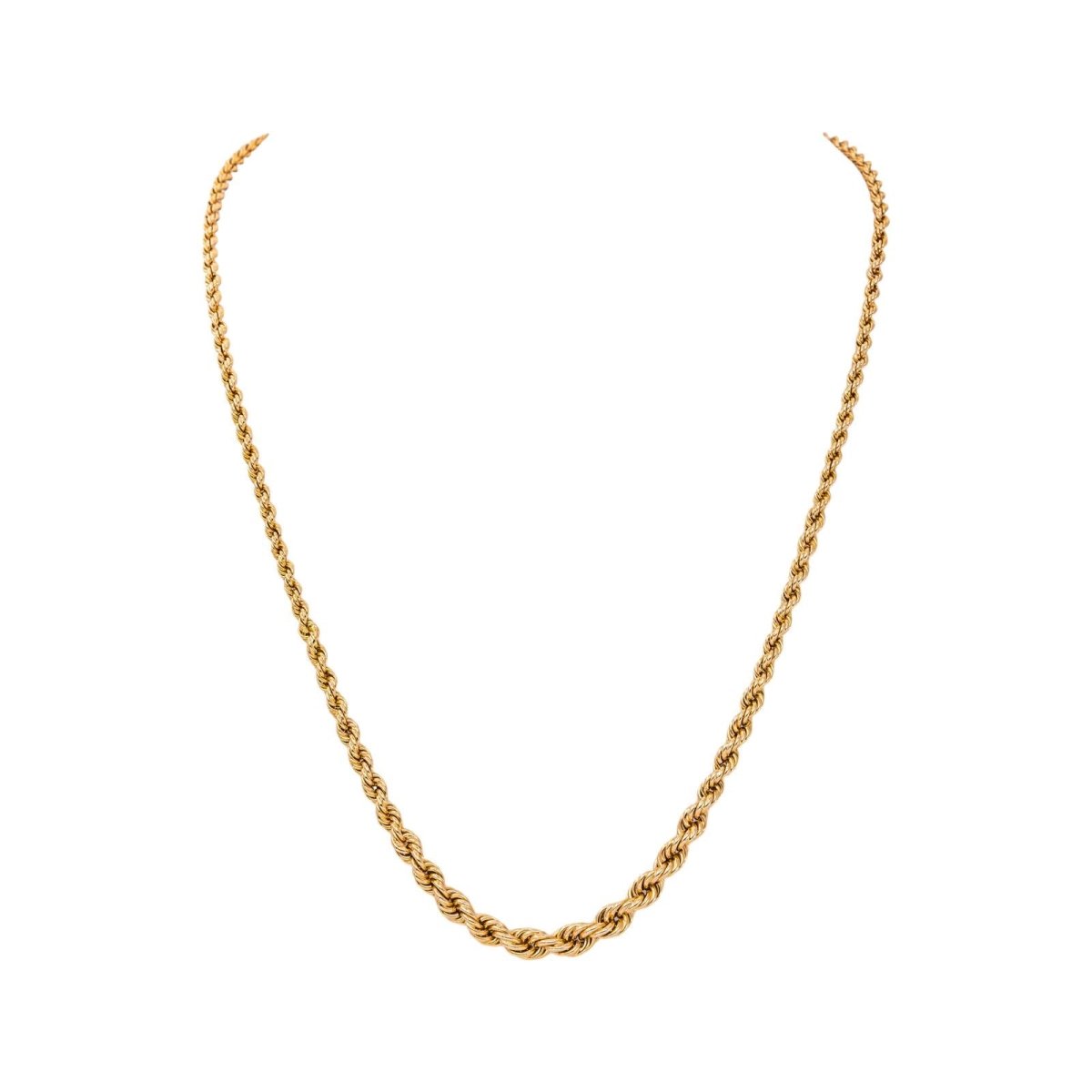 Collier Maille Corde Or rose - Castafiore