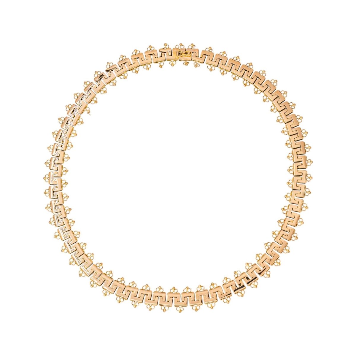 Collier maille de grecques Or rose - Castafiore