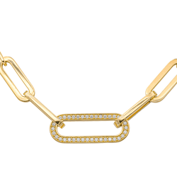 Collier Maille DINH VAN "Maillon" en or jaune et diamants - Castafiore