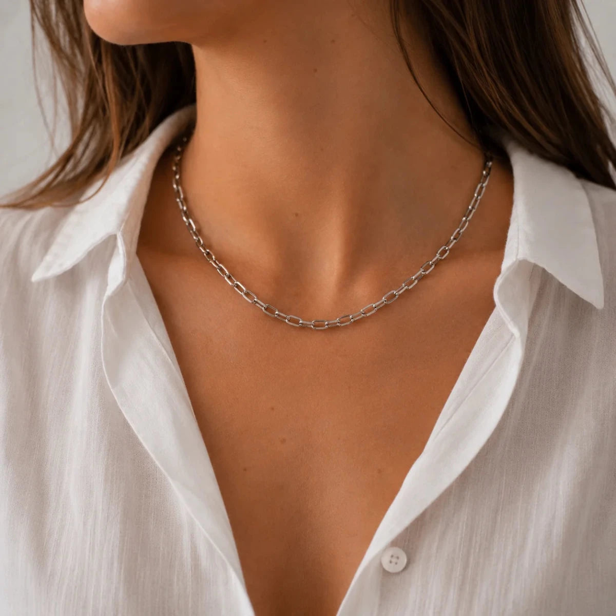 Collier Maille en or blanc - Castafiore