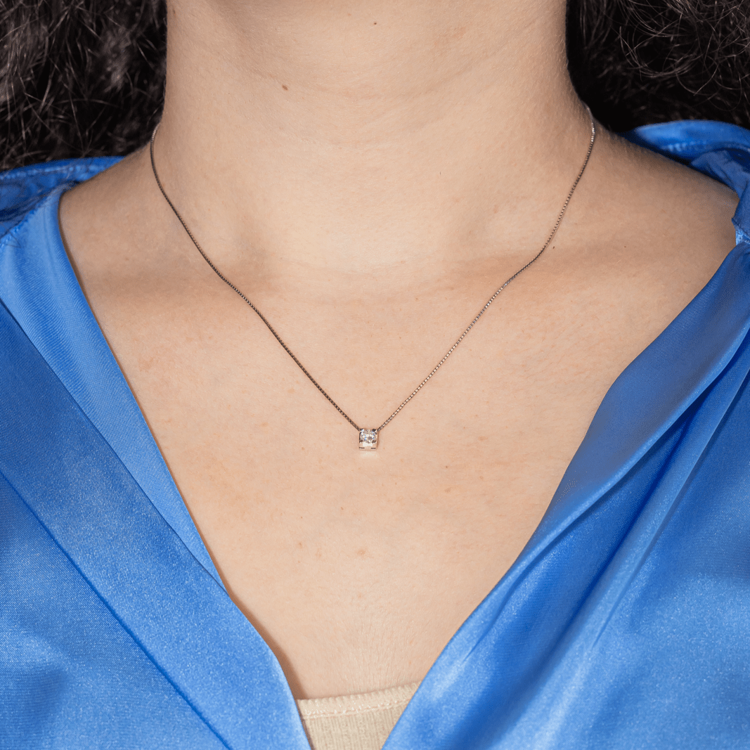 Collier Maille en or blanc et diamant - Castafiore