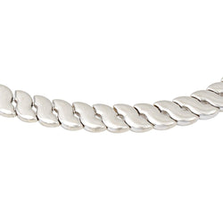 Collier Maille en or blanc et saphirs - Castafiore