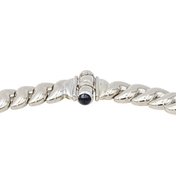 Collier Maille en or blanc et saphirs - Castafiore