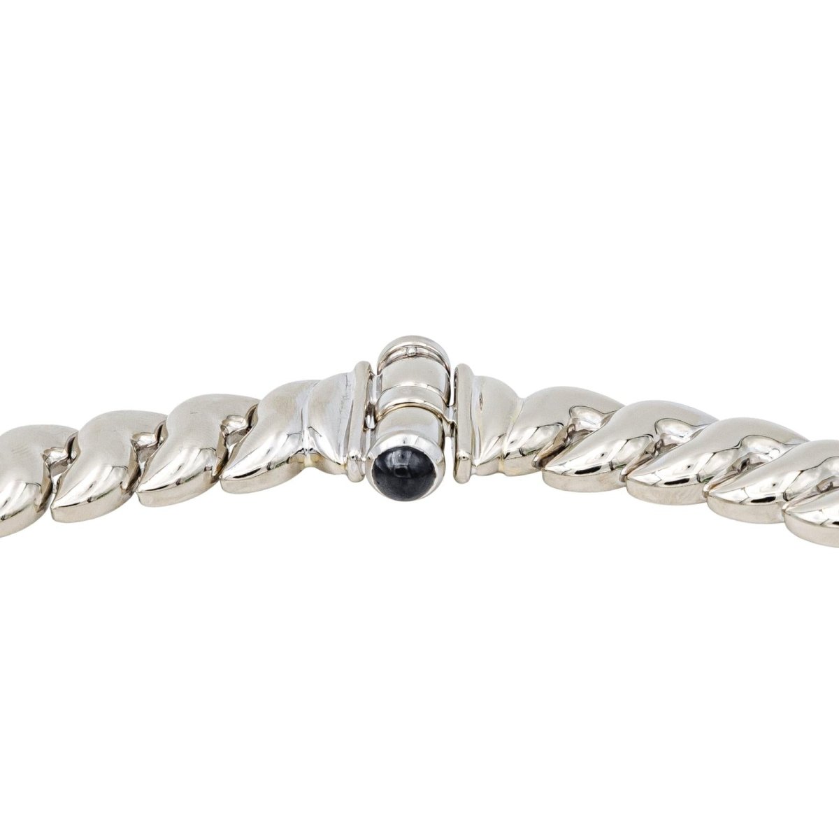 Collier Maille en or blanc et saphirs - Castafiore